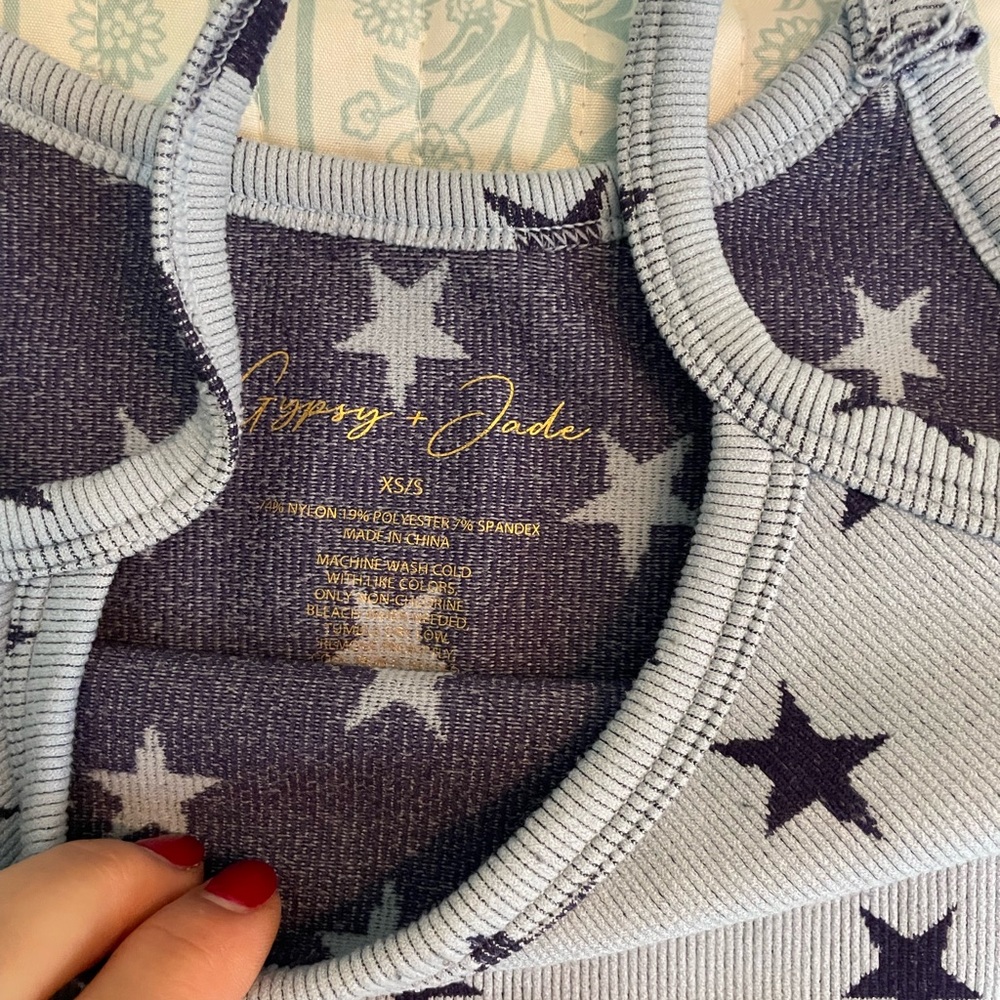 Star Patterned Tank Top - Picture 2 of 2